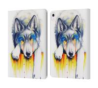 Head Case Designs Officially Licensed Jonas JoJoesArt Jödicke Drowning In Tears Wildlife Leather Wallet Case Compatible With Apple iPad Air 13 2024/2025