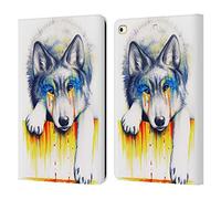 Head Case Designs Officially Licensed Jonas JoJoesArt Jödicke Drowning In Tears Wildlife Leather Wallet Case Compatible With Apple iPad 9.7 2017 / iPad 9.7 2018