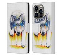 Head Case Designs Officially Licensed Jonas JoJoesArt Jödicke Drowning In Tears Wildlife Leather Wallet Case Compatible With Apple iPhone 14 Pro