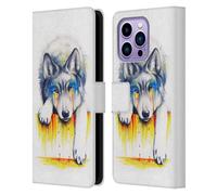 Head Case Designs Officially Licensed Jonas JoJoesArt Jödicke Drowning In Tears Wildlife Leather Wallet Case Compatible With Apple iPhone 14 Pro Max