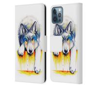Head Case Designs Officially Licensed Jonas JoJoesArt Jödicke Drowning In Tears Wildlife Leather Wallet Case Compatible With Apple iPhone 12 / iPhone 12 Pro