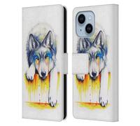 Head Case Designs Officially Licensed Jonas JoJoesArt Jödicke Drowning In Tears Wildlife Leather Wallet Case Compatible With Apple iPhone 14 Plus