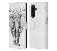 Head Case Designs Officially Licensed Jonas JoJoesArt Jödicke Elephant Soul Wildlife 2 Leather Wallet Case Compatible With Samsung Galaxy A17 4G / 5G