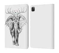 Head Case Designs Officially Licensed Jonas JoJoesArt Jödicke Elephant Soul Wildlife 2 Leather Wallet Case Compatible With Apple iPad Pro 11 2020/2021 / 2022