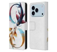 Head Case Designs Officially Licensed Jonas JoJoesArt Jödicke Eternal Bond Koi Wildlife Leather Wallet Case Compatible With Apple iPhone 17 Pro