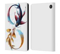 Head Case Designs Officially Licensed Jonas JoJoesArt Jödicke Eternal Bond Koi Wildlife Leather Wallet Case Compatible With Amazon Fire 7 2022
