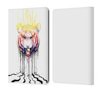 Head Case Designs Officially Licensed Jonas JoJoesArt Jödicke Fading Big Cats Leather Wallet Case Compatible With Kindle Paperwhite 1/2 / 3