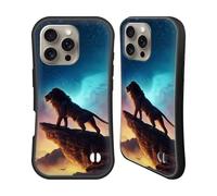 Head Case Designs Officially Licensed Jonas JoJoesArt Jödicke Free Like A Bird Big Cats Hybrid Case Compatible With Apple iPhone 16 Pro