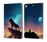 Head Case Designs Officially Licensed Jonas JoJoesArt Jödicke Free Like A Bird Big Cats Leather Wallet Case Compatible With Apple iPad 9.7 2017 / iPad 9.7 2018