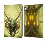 Head Case Designs Officially Licensed Jonas JoJoesArt Jödicke God Of Evanescence Big Cats Leather Wallet Case Compatible With Apple iPad Air 13 2024/2025