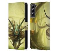 Head Case Designs Officially Licensed Jonas JoJoesArt Jödicke God Of Evanescence Big Cats Leather Wallet Case Compatible With Samsung Galaxy S21 FE 5G