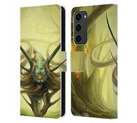 Head Case Designs Officially Licensed Jonas JoJoesArt Jödicke God Of Evanescence Big Cats Leather Wallet Case Compatible With Samsung Galaxy S23+ 5G
