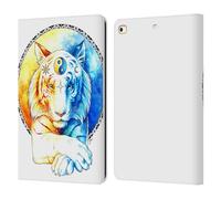 Head Case Designs Officially Licensed Jonas JoJoesArt Jödicke Inner Balance Big Cats Leather Wallet Case Compatible With Apple iPad 9.7 2017 / iPad 9.7 2018