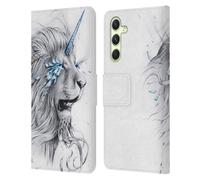 Head Case Designs Officially Licensed Jonas JoJoesArt Jödicke Lion Soul Big Cats Leather Wallet Case Compatible With Samsung Galaxy A54 5G