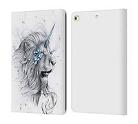 Head Case Designs Officially Licensed Jonas JoJoesArt Jödicke Lion Soul Wildlife 2 Leather Wallet Case Compatible With Apple iPad 9.7 2017 / iPad 9.7 2018