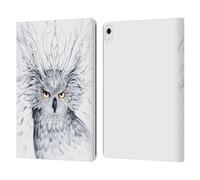 Head Case Designs Officially Licensed Jonas JoJoesArt Jödicke Owl Wildlife Leather Wallet Case Compatible With Apple iPad Air 13 2024/2025