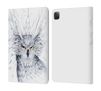 Head Case Designs Officially Licensed Jonas JoJoesArt Jödicke Owl Wildlife Leather Wallet Case Compatible With Apple iPad Pro 11 2020/2021 / 2022
