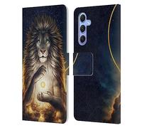 Head Case Designs Officially Licensed Jonas JoJoesArt Jödicke Soul Keeper Wildlife 2 Leather Wallet Case Compatible With Samsung Galaxy A34 5G