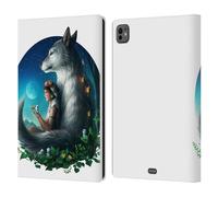 Head Case Designs Officially Licensed Jonas JoJoesArt Jödicke Wolf Princess Wildlife 2 Leather Wallet Case Compatible With Apple iPad Pro 11 M4/M5 2024/2025