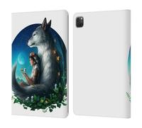 Head Case Designs Officially Licensed Jonas JoJoesArt Jödicke Wolf Princess Wildlife 2 Leather Wallet Case Compatible With Apple iPad Pro 11 2020/2021 / 2022
