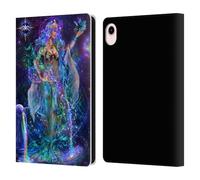 Head Case Designs Officially Licensed Jumbie Art Aquarius Visionary Leather Wallet Case Compatible With Apple iPad mini (2021/2024)