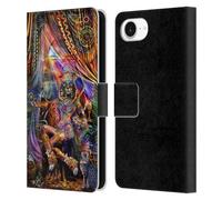 Head Case Designs Officially Licensed Jumbie Art Bastet Gods and Goddesses Leather Wallet Case Compatible With Apple iPhone 16e