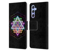 Head Case Designs Officially Licensed Jumbie Art Sri Yantra Visionary Leather Wallet Case Compatible With Samsung Galaxy A34 5G