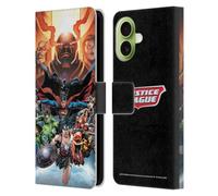 Head Case Designs Officially Licensed Justice League DC Comics #10 Darkseid War Comic Book Covers Leather Wallet Case Compatible With Apple iPhone 17