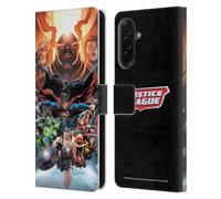 Head Case Designs Officially Licensed Justice League DC Comics #10 Darkseid War Comic Book Covers Leather Wallet Case Compatible With Samsung Galaxy A36 5G