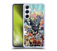 Head Case Designs Officially Licensed Justice League DC Comics #100 Variant Teen Titans Comic Art Gel Case [Military Grade Protection] Compatible With Samsung Galaxy A55 5G