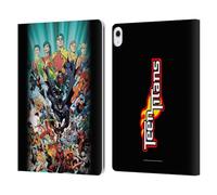 Head Case Designs Officially Licensed Justice League DC Comics #100 Variant Teen Titans Comic Art Leather Wallet Case Compatible With Apple iPad Air 13 2024/2025