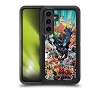 Head Case Designs Officially Licensed Justice League DC Comics #100 Variant Teen Titans Comic Art Ultra-Armoured Shockproof Case [Military Grade Protection] Compatible With Samsung Galaxy S24+ 5G