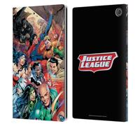Head Case Designs Officially Licensed Justice League DC Comics #34 Group Comic Book Covers Leather Wallet Case Compatible With Amazon Fire Max 11 2023