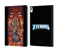 Head Case Designs Officially Licensed Justice League DC Comics #4 Sons Of Trigon Teen Titans Comic Art Leather Wallet Case Compatible With Apple iPad Air 13 2024/2025