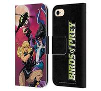 Head Case Designs Officially Licensed Justice League DC Comics #92 Lady Blackhawk Birds Of Prey Comic Art Leather Wallet Case Compatible With Apple iPhone 7/8 / SE 2020 & 2022
