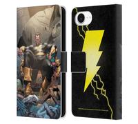 Head Case Designs Officially Licensed Justice League DC Comics Black Adam Classic Costume Shazam Leather Wallet Case Compatible With Apple iPhone 16e