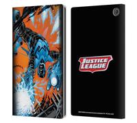 Head Case Designs Officially Licensed Justice League DC Comics Blue Beetle Other Members Comic Art Leather Wallet Case Compatible With Amazon Fire Max 11 2023