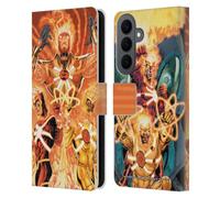 Head Case Designs Officially Licensed Justice League DC Comics Firestorm Other Members Comic Art Leather Wallet Case Compatible With Samsung Galaxy S26 Plus