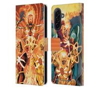 Head Case Designs Officially Licensed Justice League DC Comics Firestorm Other Members Comic Art Leather Wallet Case Compatible With Samsung Galaxy A17 4G / 5G