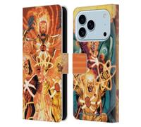 Head Case Designs Officially Licensed Justice League DC Comics Firestorm Other Members Comic Art Leather Wallet Case Compatible With Apple iPhone 17 Pro