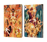 Head Case Designs Officially Licensed Justice League DC Comics Firestorm Other Members Comic Art Leather Wallet Case Compatible With Apple iPad Air 13 2024/2025