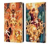 Head Case Designs Officially Licensed Justice League DC Comics Firestorm Other Members Comic Art Leather Wallet Case Compatible With Amazon Fire 7 2022