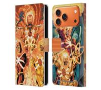 Head Case Designs Officially Licensed Justice League DC Comics Firestorm Other Members Comic Art Leather Wallet Case Compatible With Apple iPhone 17 Pro Max