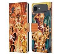 Head Case Designs Officially Licensed Justice League DC Comics Firestorm Other Members Comic Art Leather Wallet Case Compatible With Apple iPhone 17 Air