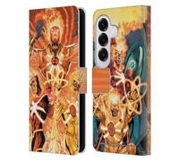 Head Case Designs Officially Licensed Justice League DC Comics Firestorm Other Members Comic Art Leather Wallet Case Compatible With Samsung Galaxy S26