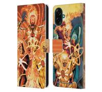Head Case Designs Officially Licensed Justice League DC Comics Firestorm Other Members Comic Art Leather Wallet Case Compatible With Samsung Galaxy A07