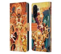 Head Case Designs Officially Licensed Justice League DC Comics Firestorm Other Members Comic Art Leather Wallet Case Compatible With Samsung Galaxy A36 5G