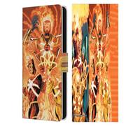 Head Case Designs Officially Licensed Justice League DC Comics Firestorm Other Members Comic Art Leather Wallet Case Compatible With Samsung Galaxy S25 FE