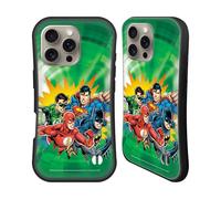 Head Case Designs Officially Licensed Justice League DC Comics Green Supreme Team Hybrid Case Compatible With Apple iPhone 16 Pro