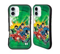 Head Case Designs Officially Licensed Justice League DC Comics Green Supreme Team Hybrid Case Compatible With Apple iPhone 16 Plus